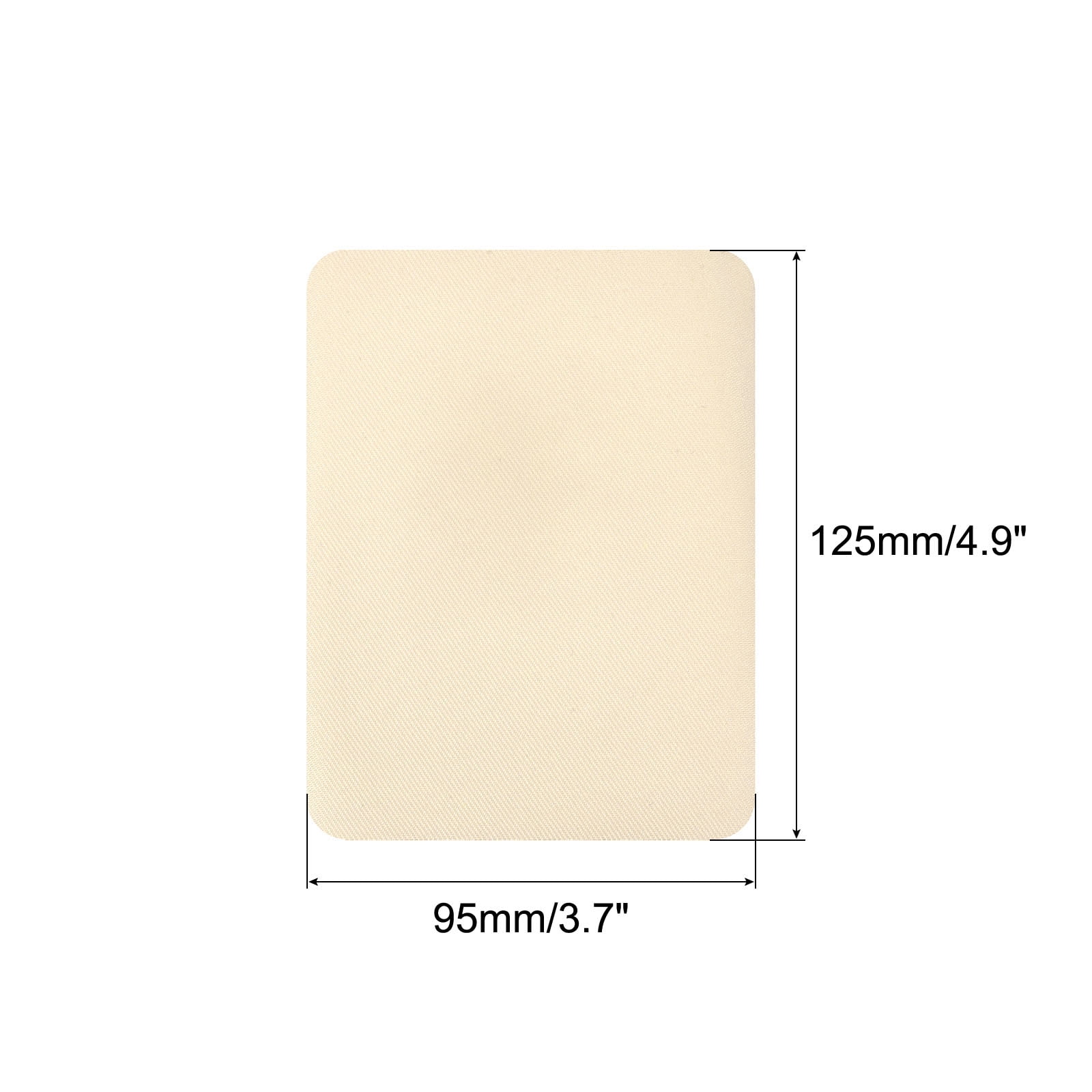 Unique Bargains Fabric Patch Iron-on Patche for Hole Repairing and Decoration Light Yellow