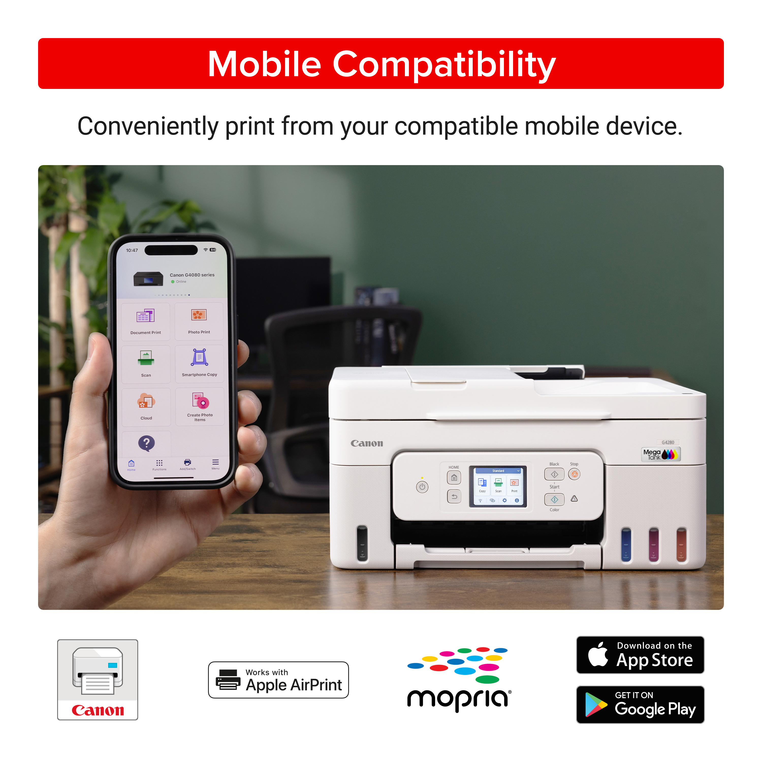 Canon MegaTank PIXMA G4280 Wireless All-In-One Printer photo 5