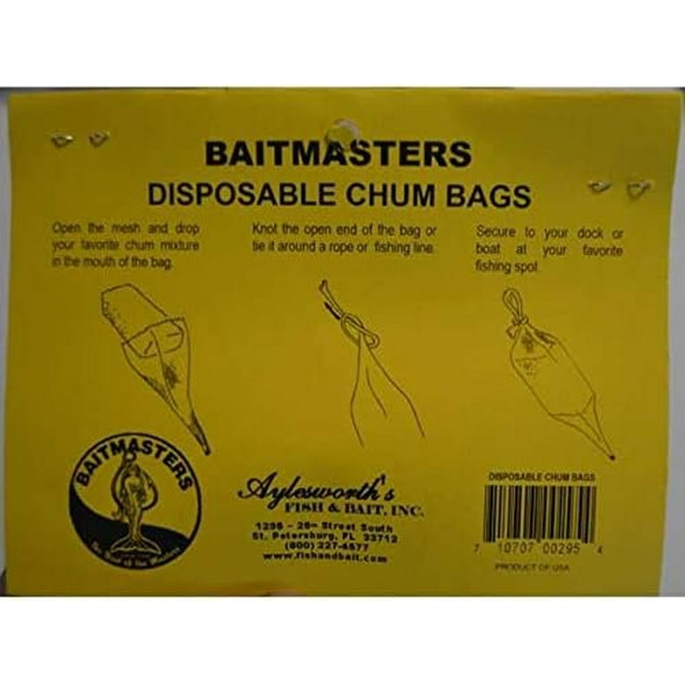 Baitmasters Disposable Chum Bags Red 4-Pack 