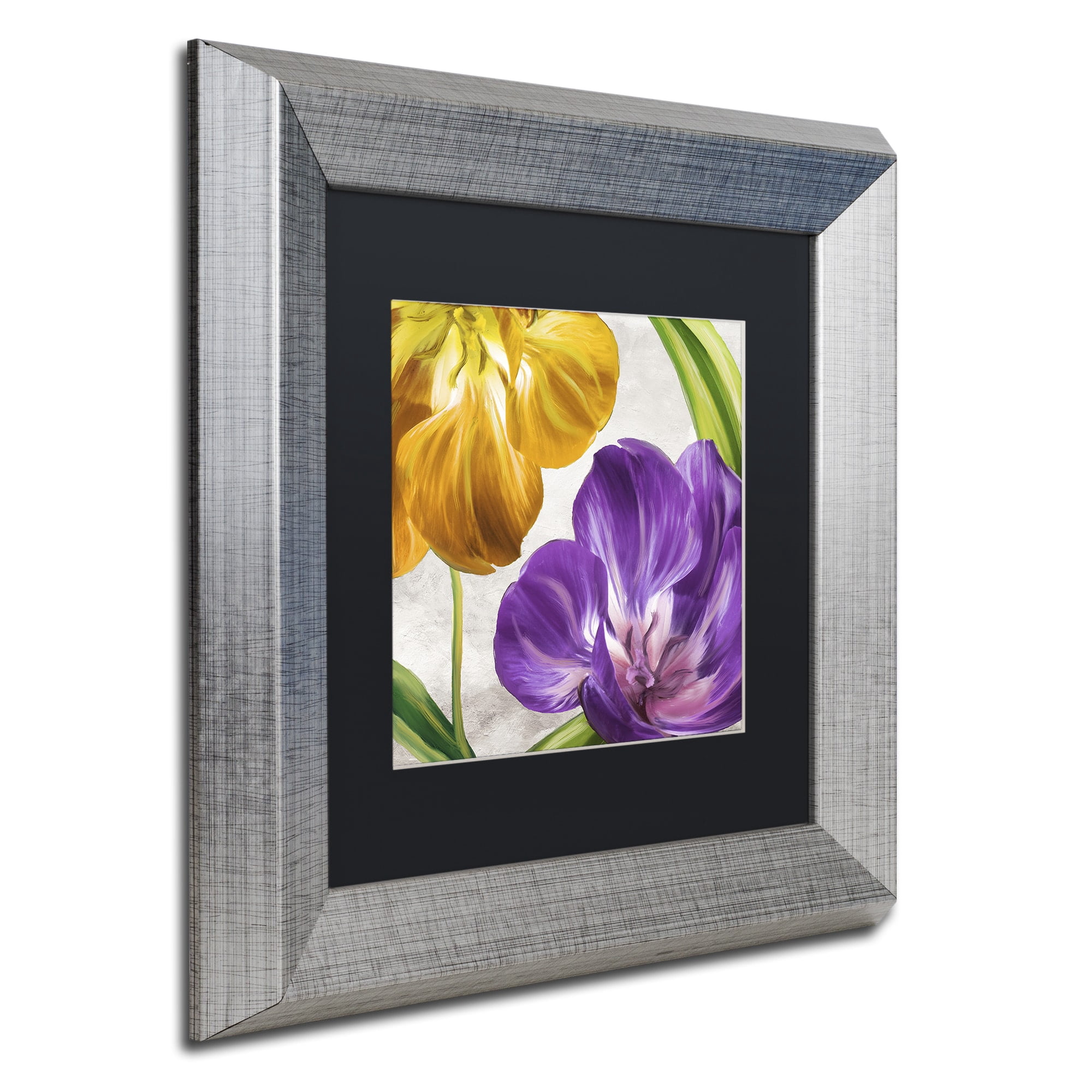 Trademark Fine Art "Open Arms II" Canvas Art by Color Bakery Black Matte, Silver Frame