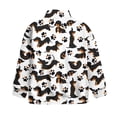 thumbnail image 5 of Uorisanigo Girls Half Zip Pullover Sweatshirt Fall Fashion Cute Dachshund Paws Long Sleeve Pullover Shirts Top Oversized Quarter Zipper Cropped Sweatshirt for Sports and Daily Wear, 5 of 7
