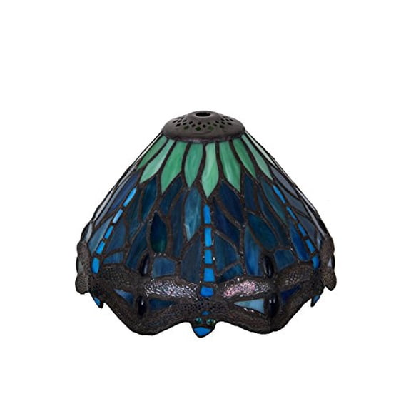 Meyda Tiffany 10524 Tiffany Hanginghead Dragonfly 5.5" Tall Lamp Shade - Green