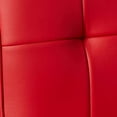 thumbnail image 5 of Boss Office Modern Faux Leather Tufted Ergonomic Office Swivel Chair in Red, 5 of 5