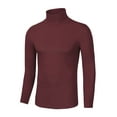 thumbnail image 2 of INSPIRE CHIC Chandail à Col Roulé pour Homme à Manches Longues Extensible Coupe Ajustée, 2 of 6