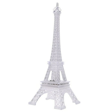 

Colorful Eiffel Tower Nightlight Paris Style Decoration LED Lamp Fashion Desk Bedroom Acrylic Light