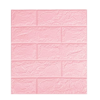Venetian Plaster Faux Texture Mural Wall Art Peel and Stick Wallpaper Roll-Pink, 24 Inches Width x 96 Inches Long by Simple Shapes