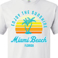 thumbnail image 4 of Inktastic Summer Enjoy the Sunshine Miami Beach Florida in Blue T-Shirt, 4 of 5
