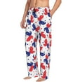 thumbnail image 2 of Patriotic Butterfly American Flag Men'S Pajama Pants Soft Sleep Lounge Pants Pjs Bottoms With Pockets 3x-Large, 2 of 6
