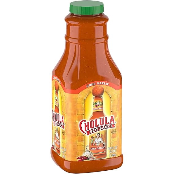 Cholula Non-GMO Chili Garlic Hot Sauce, 64 fl oz Bottle