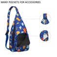 thumbnail image 2 of Cosmos Explorer Sling Backpack - Starry Night Sky Pattern Crossbody Shoulder Bag, Water-Resistant Hiking Essential, 2 of 4