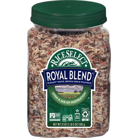RiceSelect® Royal Blend Rice, Gluten-Free, Non-GMO, 21 oz Jar
