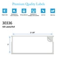 thumbnail image 3 of GREENCYCLE 12 Roll (500 Labels/Roll) Small White Multipurpose Label Compatible for Dymo 30336 1''(25mm) x 2-1/8''(54mm) LabelWriter Printer,BPA Free, 3 of 7