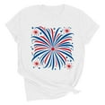 thumbnail image 3 of Axiiglly T Shirts for Women Flag Print Cotton Shirts Casual Crew Neck 4th of July T-Shirt Patriotic Graphic Tee Independence Day Short Sleeve Tops, 3 of 8