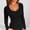 Black, variant on ABSUYY Womens Long Sleeve Scoop Neck Fitted Stretchy Soft Basic T-Shirt for Layering Everyday Casual Top Red,Size L