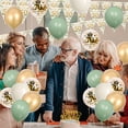 thumbnail image 4 of YANSION Sage Green 70th Birthday Party Decorations,  Happy 70th Birthday Pennant Banner, Metallic Gold Sequin Sage Green Beige Balloons Number 70 Balloon for Party Birthday Decorations, 4 of 7