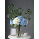 thumbnail image 5 of XmhyTop 3 piezas de flores de hortensia artificiales de 21 pulgadas, grandes, naturales, realistas, de tacto real (rosa), 5 of 5