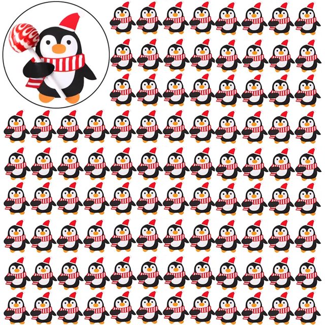 Tarjetas de papel de piruleta navideña, paquete de dulces de Navidad, envoltura de regalo para niños, Papá Noel, decoración de pasteles de azúcar, suministros para fiestas de Año Nuevo