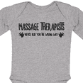 thumbnail image 4 of Inktastic Massage Therapists Hands Rub Boys or Girls Long Sleeve Baby Bodysuit, 4 of 5