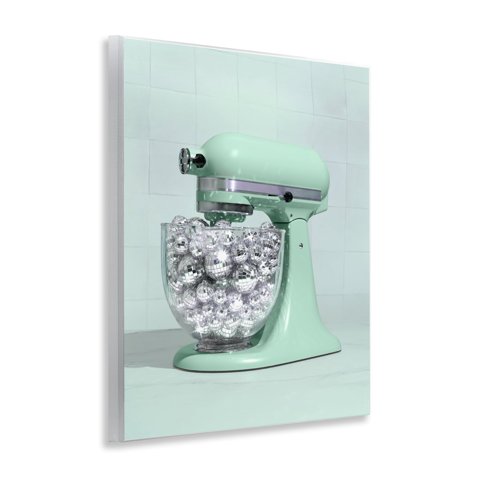 Stupell Industries Disco Kitchen Mixer over Green Wall Plaque Art, design by LISH Creative