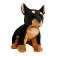 thumbnail image 3 of Vaveren Animal Toy Dog Statue Holiday Gift Sleeping Cuddly Pillow Simulation Puppy Doberman Pinscher, 3 of 8