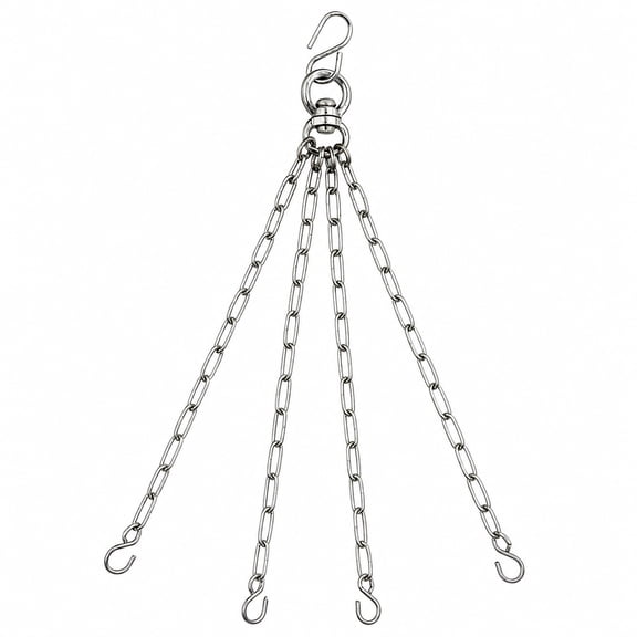 Heavy Duty Premium 220lb Capacity Heavy Bag Chain for Boxing Kickboxing Muay Thai Heavybags Perfect Heavy Bag Hanger Chain Strap with No Tangle Swivel hanger for Punching Bags