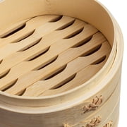Joyce Chen 2-Tier Bamboo Steamer Baskets, 6-Inch