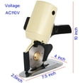 thumbnail image 2 of INTBUYING Electric Cloth Cutter with 4 Inch Blade Rotary Blade Fabric Cutting Machine Electric Rotary Cutter Scissors for Cloth Leather Wool Cutting, 2 of 9