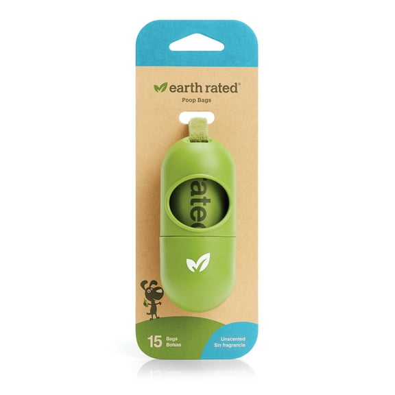 Earth Rated® Dog Waste Bag Leash Dispenser with 15 Bags