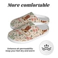 thumbnail image 6 of Fotbe Floral Cowboy Boots Pattern Women's Fuzzy Curly Fur Memory Foam Loafer Slippers Indoor Outdoor Slippers Winter Home Shoes-, 6 of 7