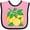 Pink and Black, variant on Inktastic I Love Lemons with Lemon Tree Branch Illustration Boys or Girls Baby Bib