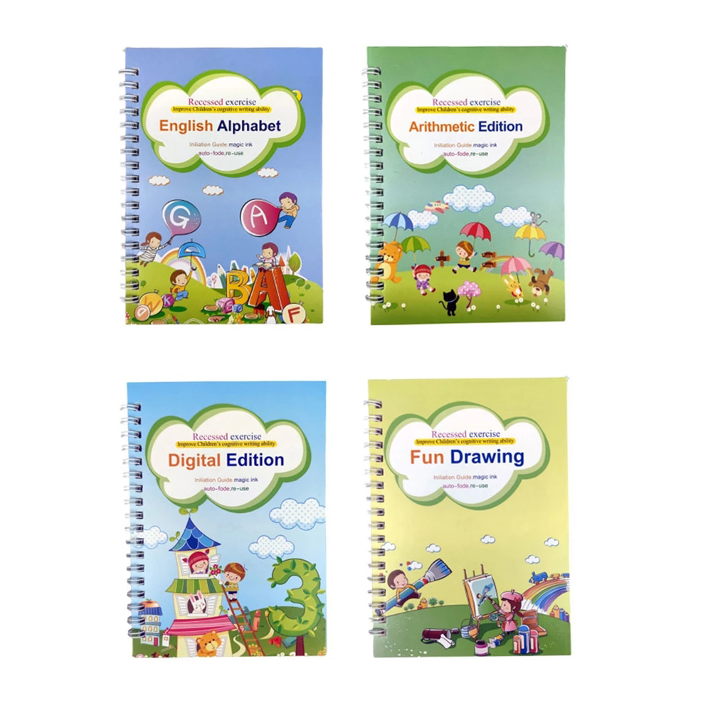 English Practice Copybooks Reused Handwriting Copybook Tracing Books for Kid Calligraphic Letter