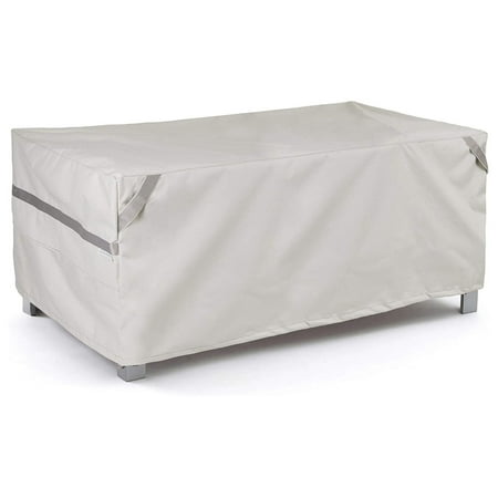 

Jiowenm Rectangular Accent Table Cover - Premium Polyester Weather Resistant Drawcord Patio Table Covers-Stone50W x 30D x 25H Prestige Stone Heavy Duty Fade Resistant Polyester
