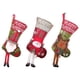 thumbnail image 2 of Yuarrent Medias de Navidad de gran tamaño, calcetines de Papá Noel, contenedor de dulces de pierna larga, decoración colgante, bolsa de Kits de decoración para fiestas Alce, 2 of 6