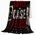thumbnail image 2 of Crime Coffee Case Files Grunge Collage, Festive Holiday Scene, Warm Flannel Blanket for Kitchen and Dining Room with Detailed Artwork, Art Lovers Christmas Gift, Festive Home Decor, 2 of 9