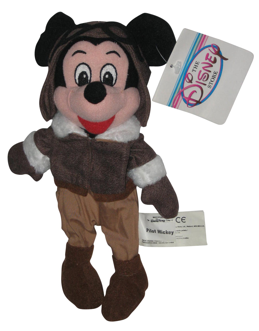 9.5 inch PILOT MICKEY Disney Bean Bag Plush - Mint with Tag Mickey Mouse 