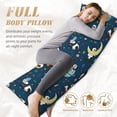 thumbnail image 4 of Naloa Space Sleeping Panda Super Soft 20x60 Body Pillow Case,Long Side Hidden Zipper（PILLOWS ARE NOT INCLUDED）, 4 of 6