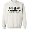 thumbnail image 2 of OXI Crewneck Sweatshirt - The Head Foundation, Basic Casual Sweatshirts for Men's and Women Fleece Sweatshirt Long Sleeve - White Small, 2 of 2