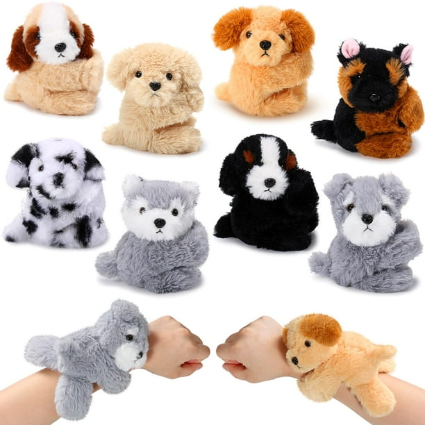 Pulseras Liliful de peluche con forma de gato, 20 cm, para niños, paquete de 8