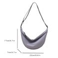 thumbnail image 4 of Bolsas De Hombro Bolso de hombro para mujer Bolso bandolera de nylon de media luna informal Hobos Girl Purse (Gris), 4 of 8