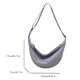thumbnail image 4 of Bolsas De Hombro Bolso de hombro para mujer Bolso bandolera de nylon de media luna informal Hobos Girl Purse (Gris), 4 of 8