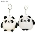thumbnail image 2 of Plush Doll Soft Texture Cartoon Design Adorable Compact Panda Stuffed Toy for Kids, 2 of 8