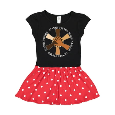 

Inktastic The Future is in Our Hands Gift Toddler Girl Dress
