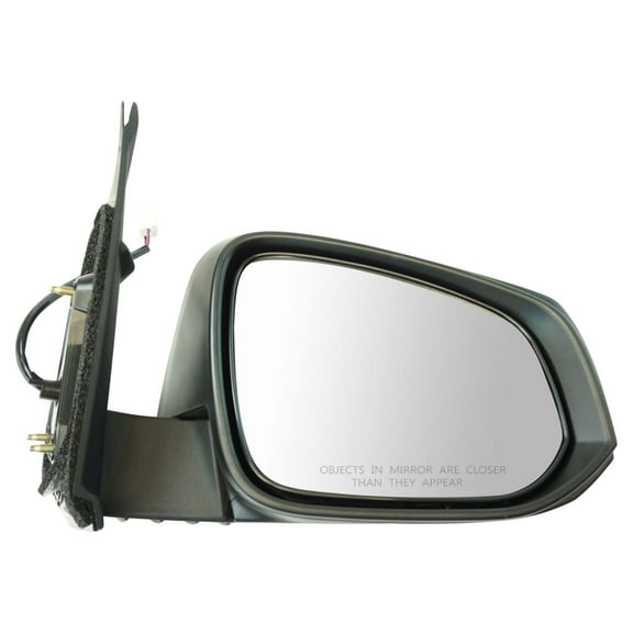 TRQ Exterior Power Heated Black Textured Cap Mirror RH for Tacoma Truck MRA06763 Fits select: 2016-2021 TOYOTA TACOMA