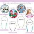 thumbnail image 3 of 26 Pieces Aluminum Interchangeable Circular Knitting Needle Set 13 Size Interchangeable Crochet Needles for Knitting, 3 of 6