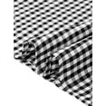 thumbnail image 5 of INSPIRE CHIC Vintage Gingham Dress for Womens Spaghetti Strap 1950s A-Line Flowy Midi Dresses XS Black, 5 of 6