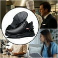thumbnail image 5 of Non Slip Kitchen Chef Shoes Waterproof Lightweight Nursing Garden Leather Work Clogs, 5 of 7