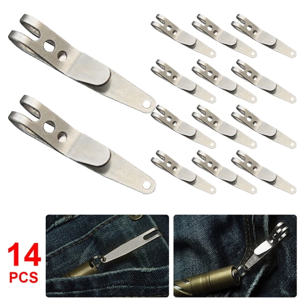Mini Herramienta para Exteriores Llavero Metal Clip Bolsillo para Transporte Acero Inoxidable
