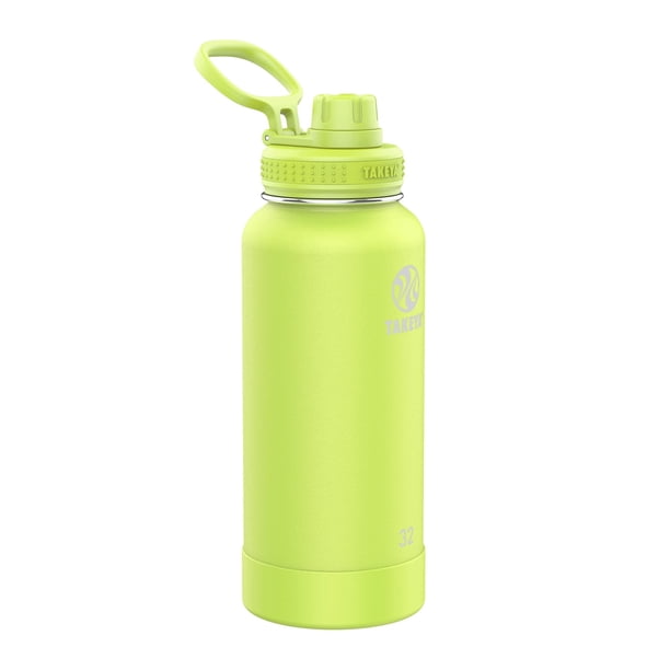 Botella de agua Takeya Actives con aislamiento al vacío, 946 ml, color verde cidra