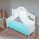 thumbnail image 2 of ColoMX Mini cama para casa de muñecas con red de encaje, juego de cuna para muñeca bebé de 30cm, modelo de cama pequeña para muñeca, muebles para casa de muñecas en miniatura para niños, 2 of 8