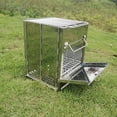 thumbnail image 2 of Barbecue Pliant en Acier Inoxydable Carré Portable Fixe Poêle à Bois Barbecue S, 2 of 10